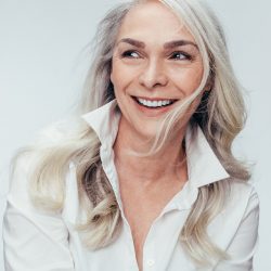Mature woman with beautiful smile